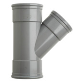 Martens PVC T-stuk 45° 3x manchet 125x110 mm