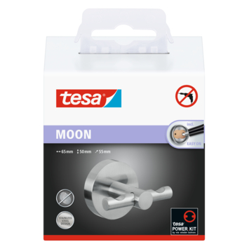 Tesa Moon badjashaak RVS kopen? Handdoekhaken & handdoekhouders | Karwei