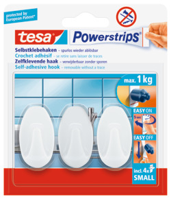 Tesa Powerstrips set klein ovaal 3 stuks