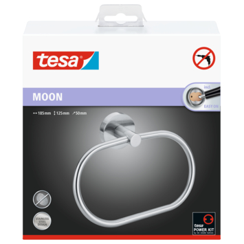 Tesa Moon handdoekring RVS kopen? Handdoekhaken & handdoekhouders | Karwei