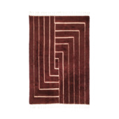 Vloerkleed Berber Mumbai Bordeaux 160x230 cm