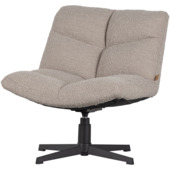 WOOOD fauteuil Vinny zand bouclé polyester draaibaar
