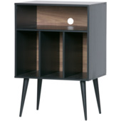 WOOOD kastje James zwart grenenhout 83x60x44 cm
