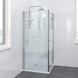 Bruynzeel Vitro douchewand 90x195cm chroom