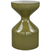 WOOOD bijzettafel Floyd groen metaal ø 30 cm