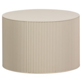 WOOOD bijzettafel Sanne beige antique hout plaatmateriaal ø 60 cm