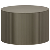 WOOOD bijzettafel Sanne militair groen hout plaatmateriaal ø 60 cm