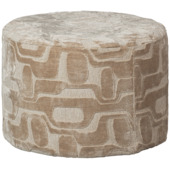 WOOOD poef Yago natural dessin viscose