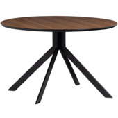 WOOOD eettafel Bruno walnoot MDF ø 120 cm