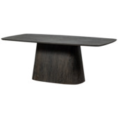 WOOOD eettafel Leah donkerbruin MDF 200 x 105 cm
