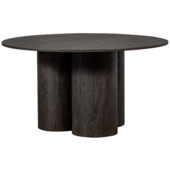 WOOOD eettafel Oona donkerbruin MDF ø 140 cm