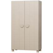 WOOOD kledingkast Noah 2-deurs dust grenenhout 200x110x55 cm
