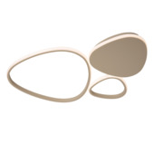 Lucide plafonnière Samling 30W LED verlichting taupe dimbaar