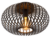 Lucide plafonnière Manuela 60W zwart