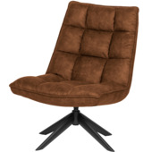 WOOOD draaifauteuil Jouke cognac
