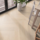 Click PVC Progetto Heringa visgraat beige eiken houtlook