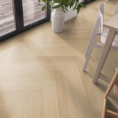 Click PVC Progetto Heringa visgraat bruin eiken houtlook - rechte stroken