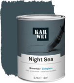 KARWEI binnenlak zijdeglans night sea 750 ml 