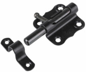 Waelbers grendel galvanisch vierkant 50x50 mm schoot 9 mm zwart verzinkt