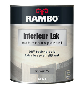 Rambo interieur lak transparant grey wash mat 750 ml