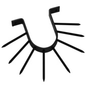 Waelbers anti-klimbeugel halfrond zwart