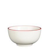 Schaal hart rood - h6,5xd12,5cm