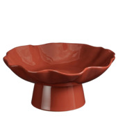 Decoratie schaal rood - h15,5xd34,5cm