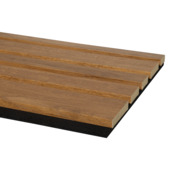 Kleurstaal lattenwand Decowall Acoustic Blend brons eiken 30x25cm