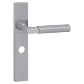 Karwei deurkruk set Fulham recht schild vrij-bezet sluiting 63/8 mm RVS