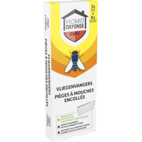 HOME DEFENSE® vliegenvangers 3 vallen met 6 navullingen