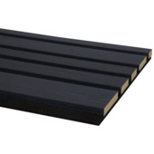 Kleurstaal lattenwand Decowall Acoustic Blend lava eiken 30x25cm