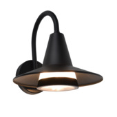 LUTEC wandlamp Swan zwart 25W