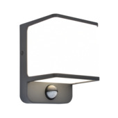 LUTEC wandlamp Doblo donkergrijs 14W