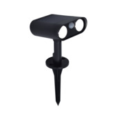 LUTEC prikspot Bingo zwart 8,2W bewegingssensor