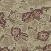 Vliesbehang Moon oker - warmbruin (dessin 139723)