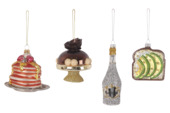Christmas Goods glasfiguur kersthanger feest eten divers per stuk
