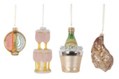 Christmas Goods glasfiguur kersthanger luxe eten divers per stuk