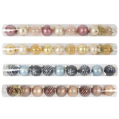 Christmas Goods kerstballen mix mini divers 9 stuks Ø 3 cm