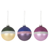 Christmas Goods kerstbal diverse kleuren mix Ø 8 cm per stuk