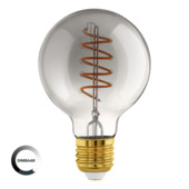 EGLO smoke LED lamp dimbaar E27 4 W ¿ 8 cm