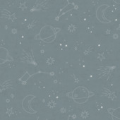 Vliesbehang Cosmos blauw (dessin 139735)