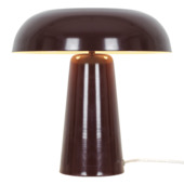 KARWEI tafellamp Otis burgundy bruin Ø30 x 31cm 