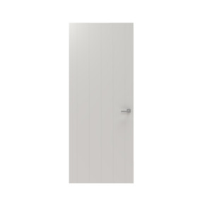 Lundia binnendeur Bord Tre 2A02 wit gegrondverfd opdek rechts 83 x 211.5 cm