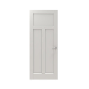 Lundia binnendeur Frama En 2A02 wit gegrondverfd opdek links 93 x 201,5 cm