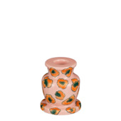 Kandelaar l.roze - h9xd7,5cm