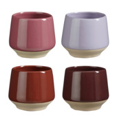 Beker lila rood paars roze per stuk - h7xd7cm