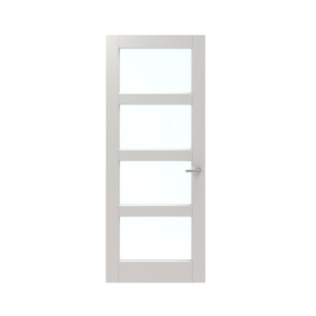 Lundia binnendeur Frama En 2C04 blank glas wit gegrondverfd stomp 88 x 201,5 cm