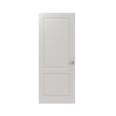 Lundia binnendeur Bord Tva 2A01 wit gegrondverfd opdek links 83 x 201.5 cm