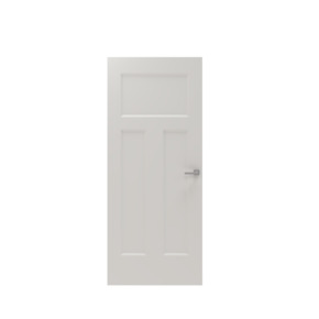 Lundia binnendeur Bord Tva 2A04 wit gegrondverfd opdek rechts 78 x 201.5 cm