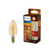 Philips LED kaars E14 15 W filament goud spiraal dimbaar